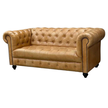 Oxford leather Chesterfield Sofa ☆Tan