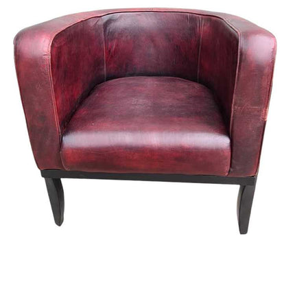 Edison Leather Tub Chair