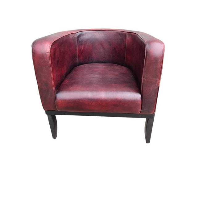 Edison Leather Tub Chair