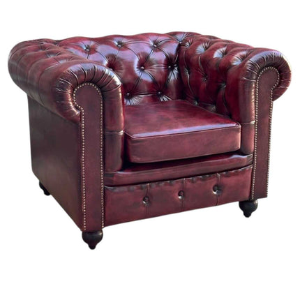 Worcester Chesterfield Armchair ☆ Maroon