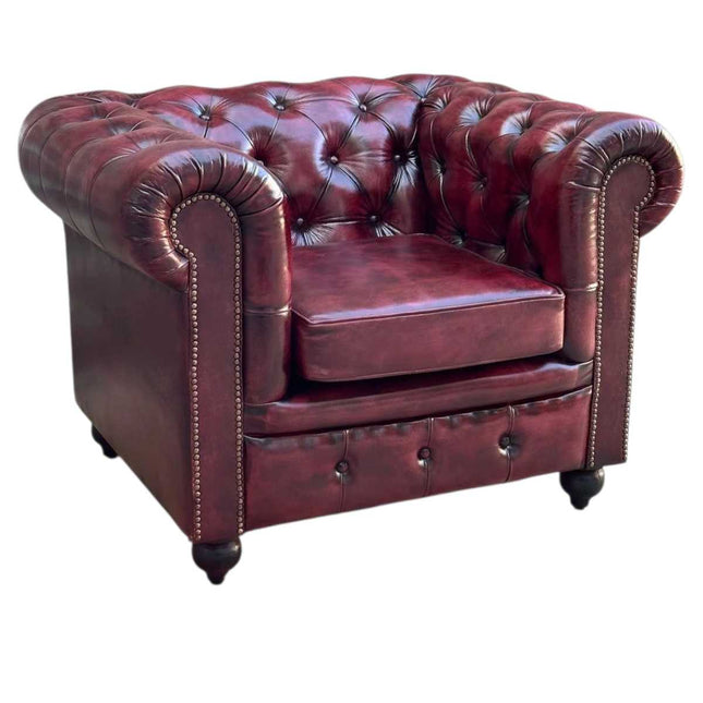 Worcester Chesterfield Armchair ☆ Maroon