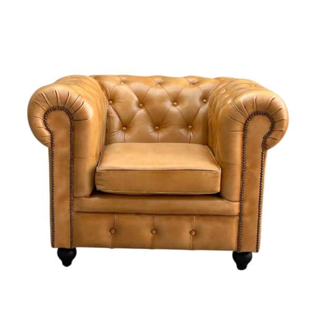 Worcester Chesterfield Chair ☆ Tan