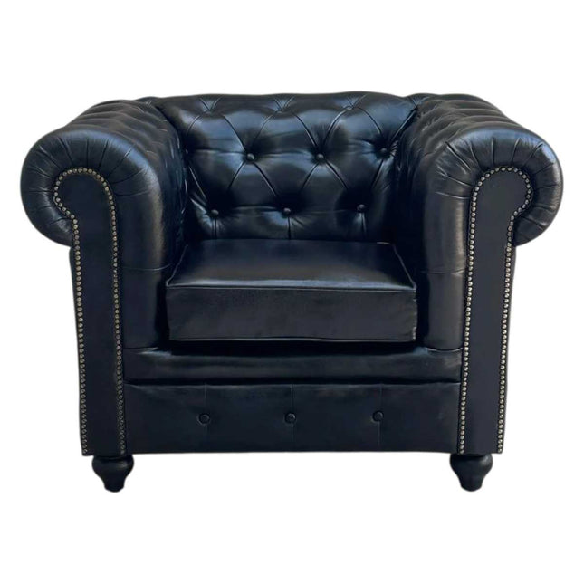 Worcester Chesterfield Armchair ☆ Black