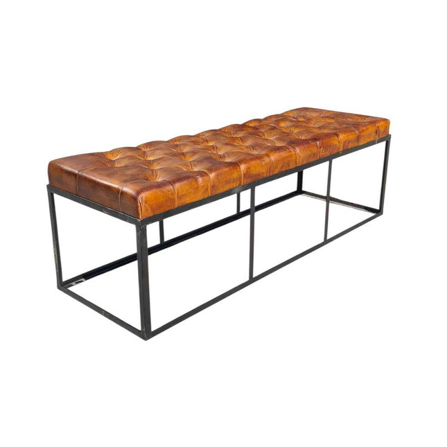 Cromwell Leather Bench Seat