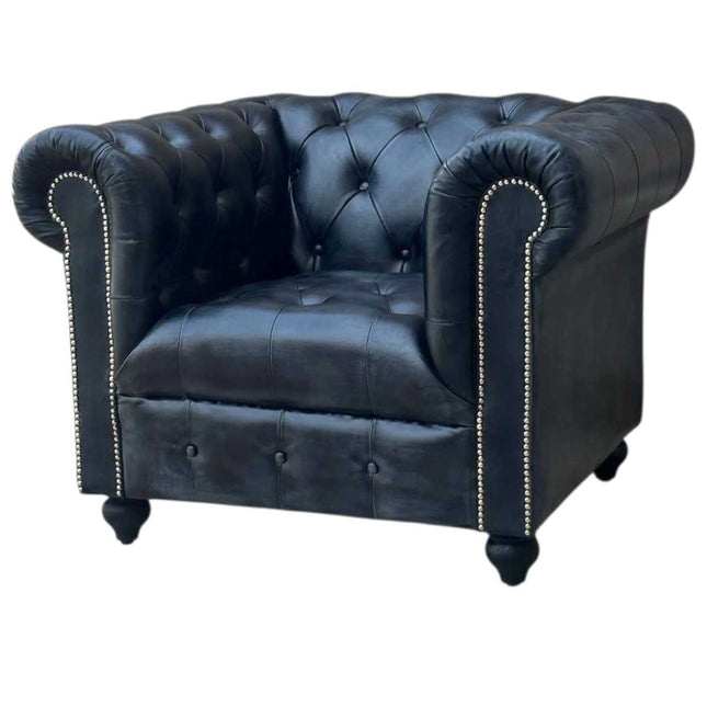 Oxford Chesterfield Armchair ☆Cloud Grey