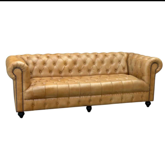 Oxford leather Chesterfield Sofa ☆Tan