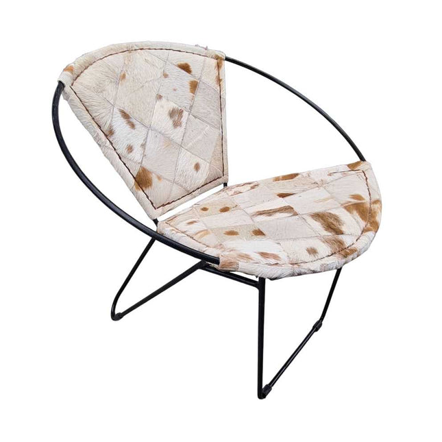 Dallas Hair on leather Chair