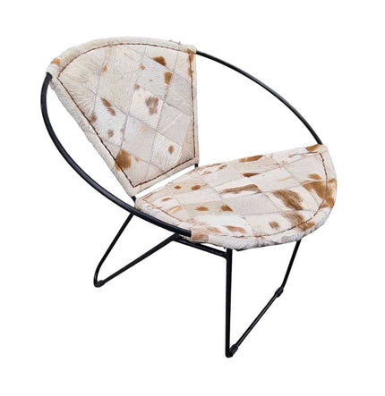 Dallas Hair on leather Chair