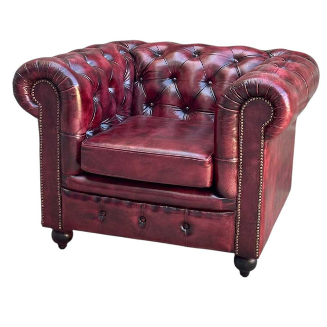 Worcester Chesterfield Armchair ☆ Maroon