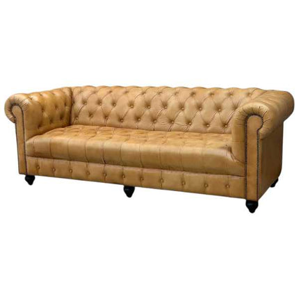 Oxford leather Chesterfield Sofa ☆Tan
