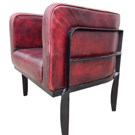 Edison Leather Tub Chair