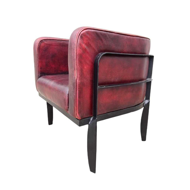 Edison Leather Tub Chair