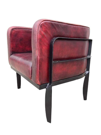 Edison Leather Tub Chair