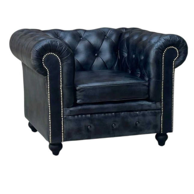 Worcester Chesterfield Armchair ☆ Antique Grey