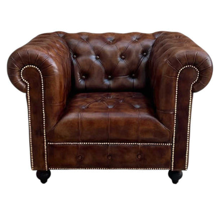Oxford Chesterfield Leather Armchair ☆