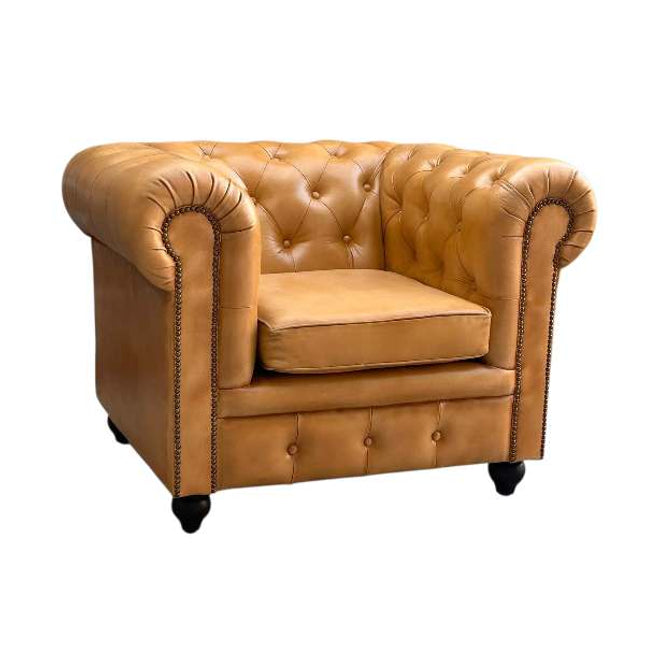 Worcester Chesterfield Chair ☆ Tan