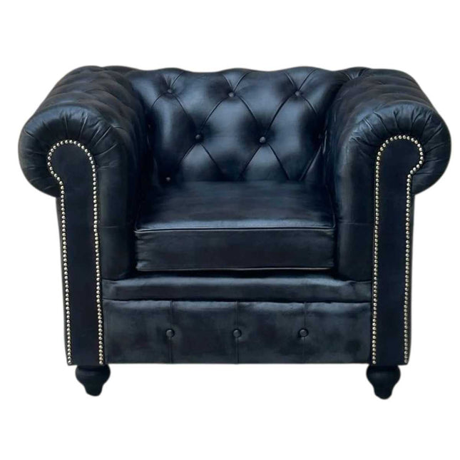 Worcester Chesterfield Armchair ☆ Antique Grey