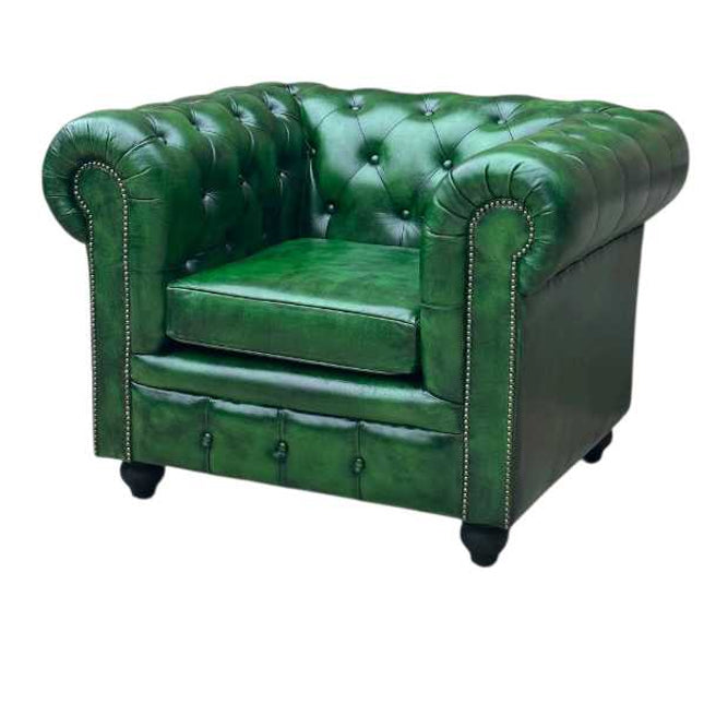 Worcester Chesterfield Armchair ☆ Green