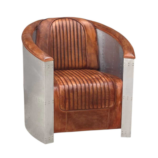 Atkinson Aviator Leather Armchair